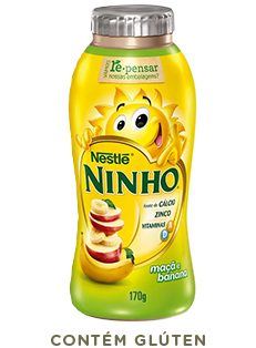 Garrafa de Iogurte NINHO® Maçã E Banana 170g.