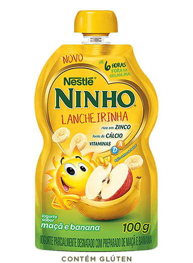 Lancheirinha NINHO® Pounch Maçã e Banana