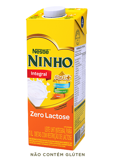 Lata de leite NINHO® Forti+ UHT Zero Lactose