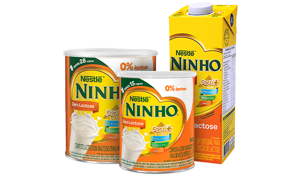 Latas de NINHO® Forti+ Zero Lactose.