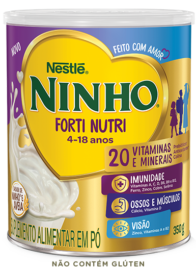 Lata de leite NINHO® Forti Nutri Aveia.
