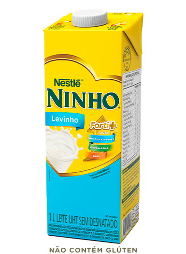 Caixa de leite NINHO® Forti+ Levinho UHT Semidesnatado