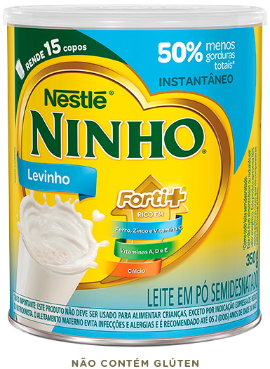 Lata de leite NINHO® Forti+ Levinho