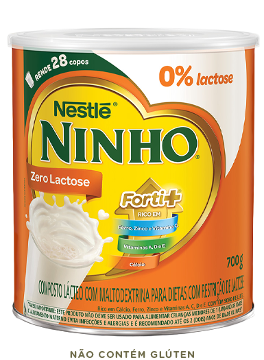 Lata de leite NINHO® Zero Lactose em Pó