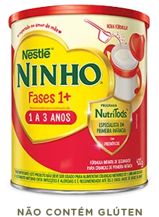 lata de leite NINHO® Fases 1+ lata 400g