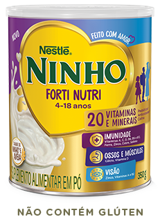 lata de leite NINHO® Forti Nutri Aveia 350g.